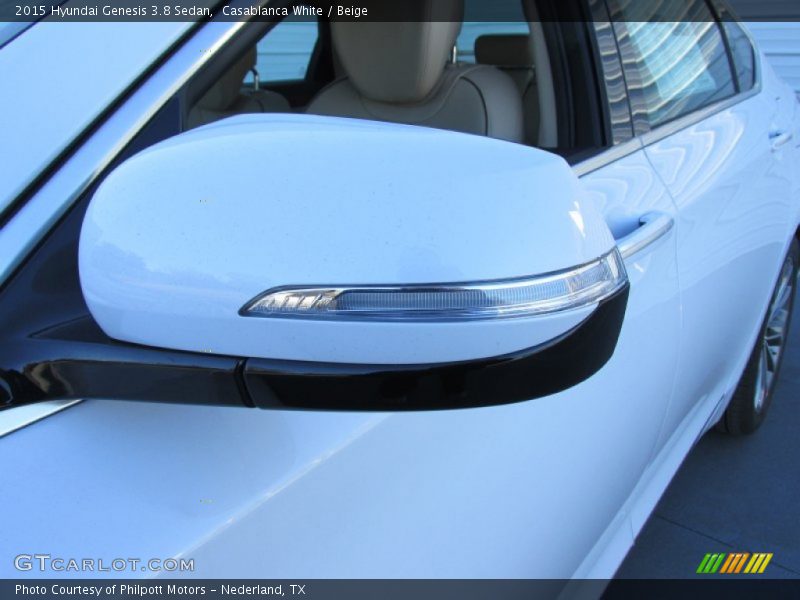Casablanca White / Beige 2015 Hyundai Genesis 3.8 Sedan