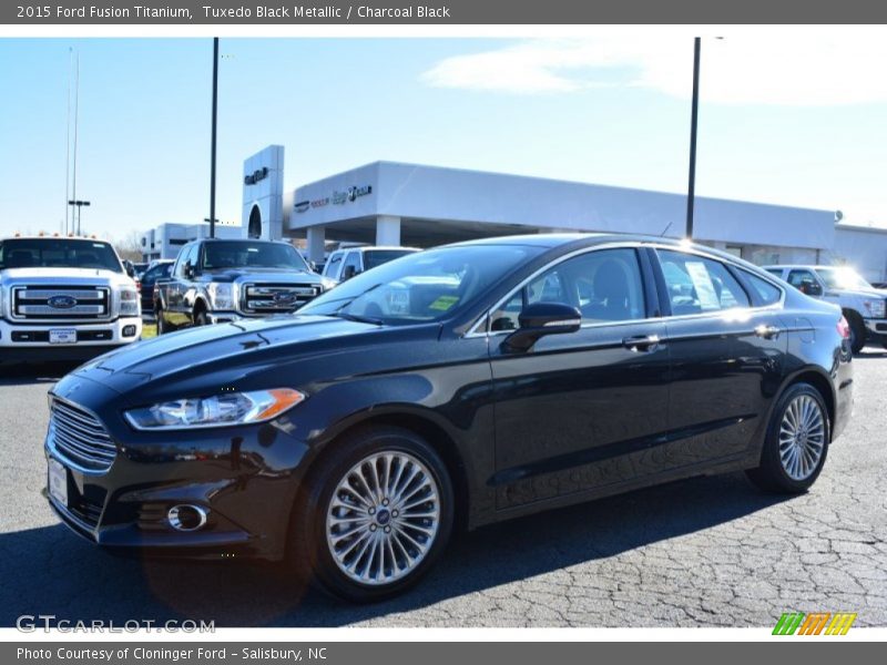 Tuxedo Black Metallic / Charcoal Black 2015 Ford Fusion Titanium