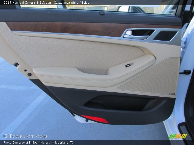 Casablanca White / Beige 2015 Hyundai Genesis 3.8 Sedan