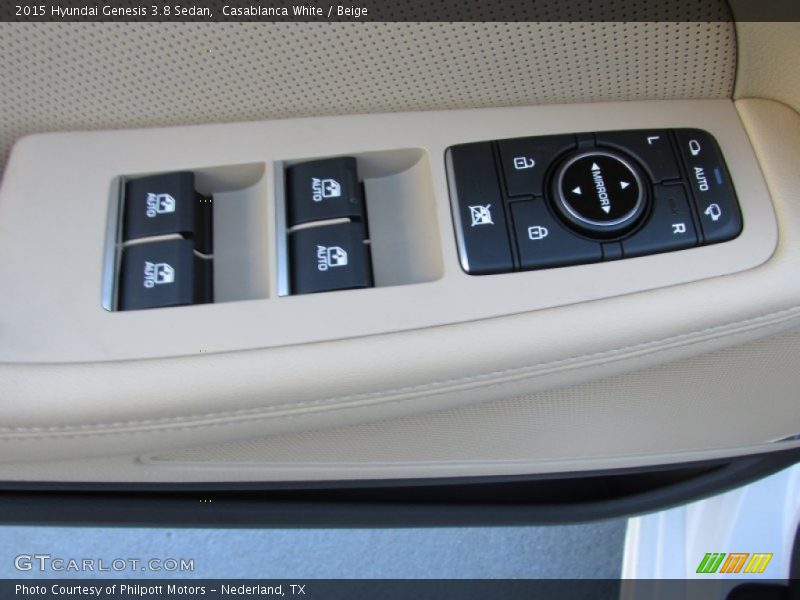 Casablanca White / Beige 2015 Hyundai Genesis 3.8 Sedan