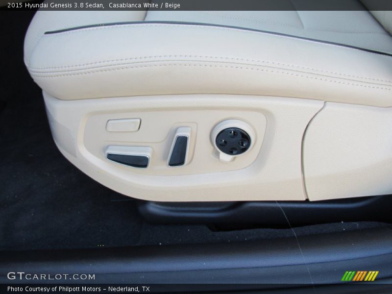 Casablanca White / Beige 2015 Hyundai Genesis 3.8 Sedan