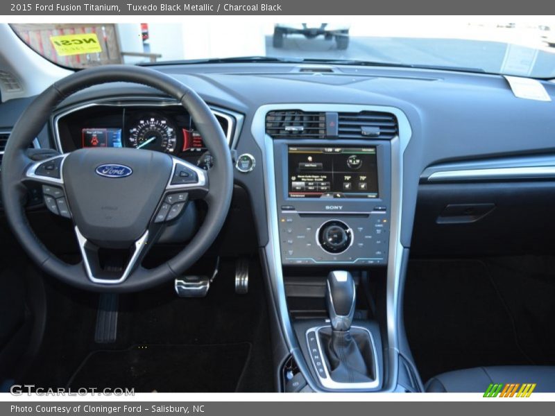 Tuxedo Black Metallic / Charcoal Black 2015 Ford Fusion Titanium
