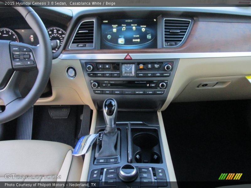 Casablanca White / Beige 2015 Hyundai Genesis 3.8 Sedan