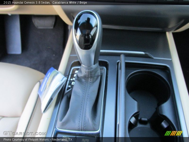 Casablanca White / Beige 2015 Hyundai Genesis 3.8 Sedan