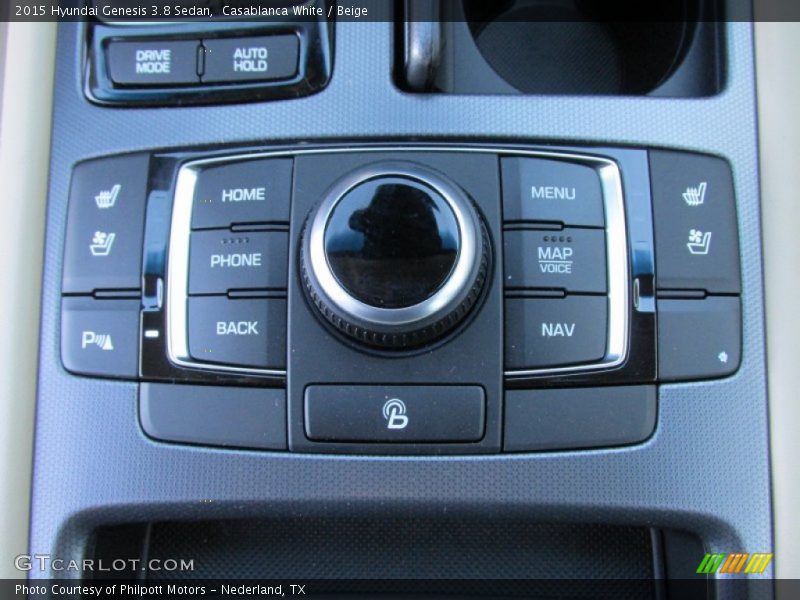 Casablanca White / Beige 2015 Hyundai Genesis 3.8 Sedan