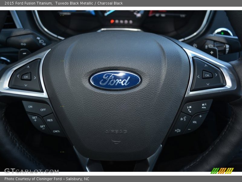 Tuxedo Black Metallic / Charcoal Black 2015 Ford Fusion Titanium