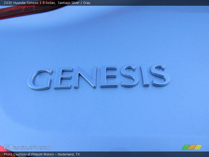 Santiago Silver / Gray 2015 Hyundai Genesis 3.8 Sedan