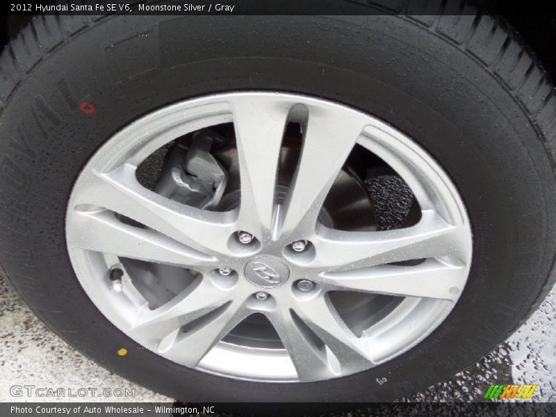 Moonstone Silver / Gray 2012 Hyundai Santa Fe SE V6