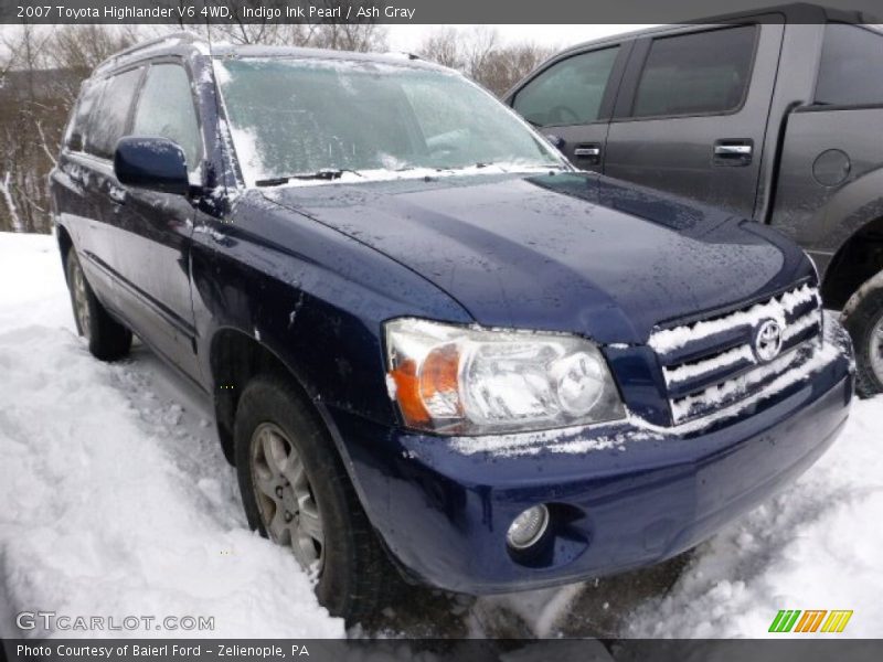 Indigo Ink Pearl / Ash Gray 2007 Toyota Highlander V6 4WD