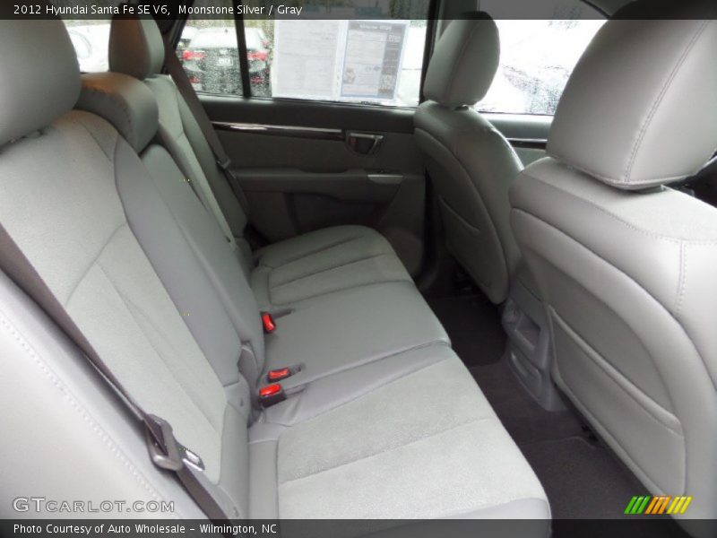 Moonstone Silver / Gray 2012 Hyundai Santa Fe SE V6