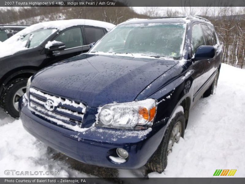 Indigo Ink Pearl / Ash Gray 2007 Toyota Highlander V6 4WD