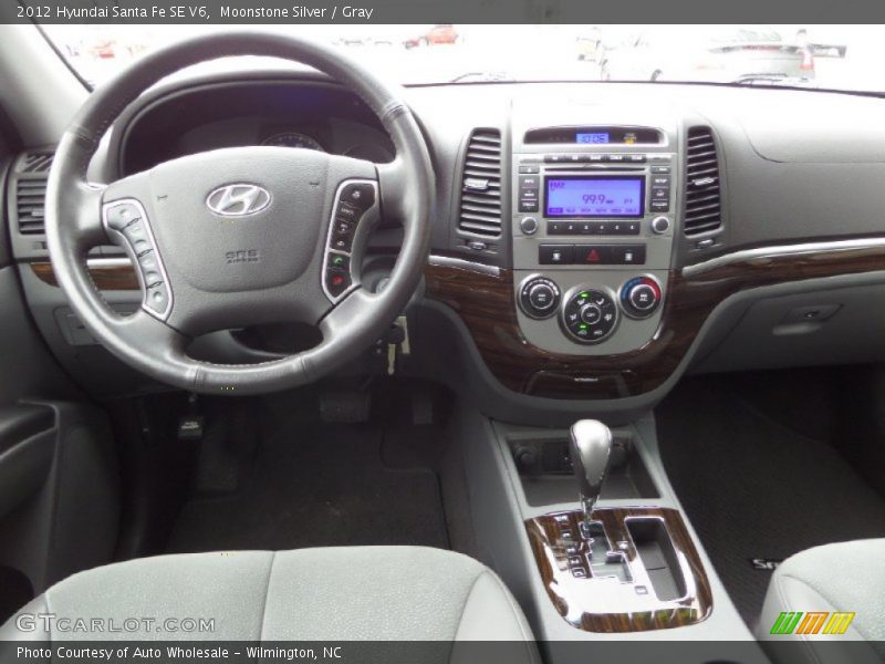 Moonstone Silver / Gray 2012 Hyundai Santa Fe SE V6