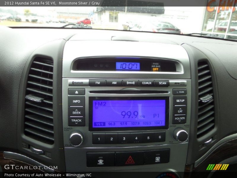 Moonstone Silver / Gray 2012 Hyundai Santa Fe SE V6