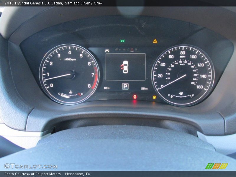 Santiago Silver / Gray 2015 Hyundai Genesis 3.8 Sedan