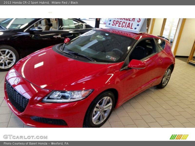 Milano Red / Black 2013 Honda CR-Z Sport Hybrid
