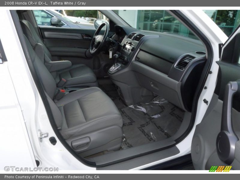 Taffeta White / Gray 2008 Honda CR-V EX-L