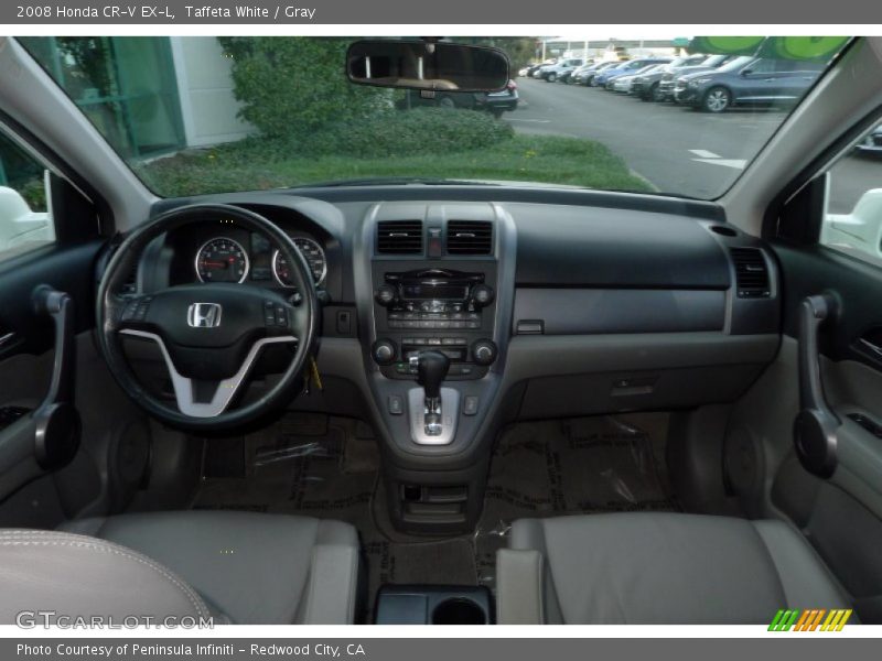 Taffeta White / Gray 2008 Honda CR-V EX-L