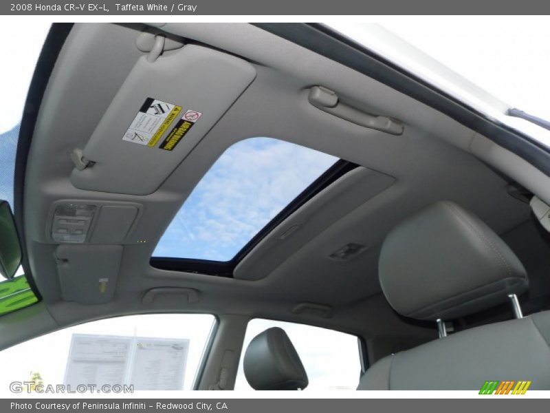 Taffeta White / Gray 2008 Honda CR-V EX-L