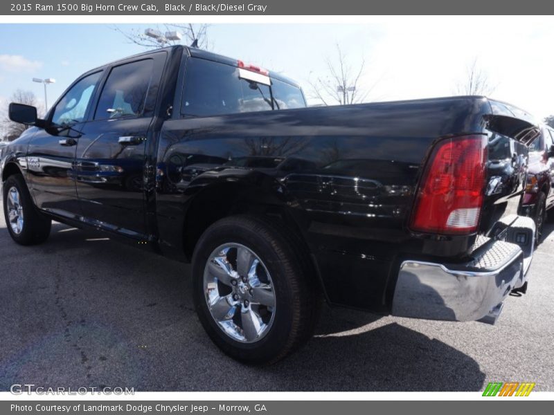 Black / Black/Diesel Gray 2015 Ram 1500 Big Horn Crew Cab