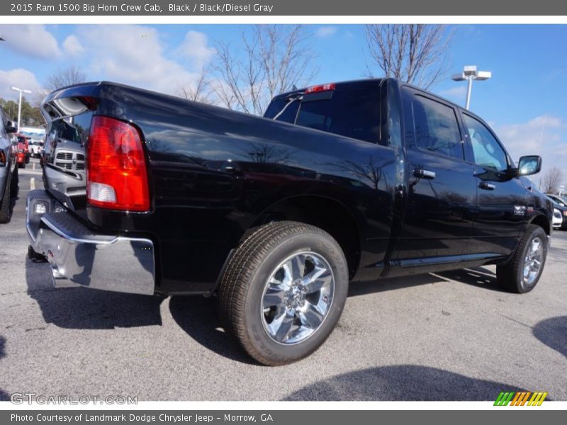 Black / Black/Diesel Gray 2015 Ram 1500 Big Horn Crew Cab