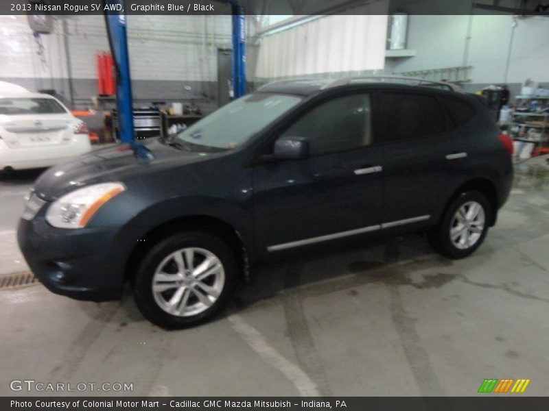 Graphite Blue / Black 2013 Nissan Rogue SV AWD