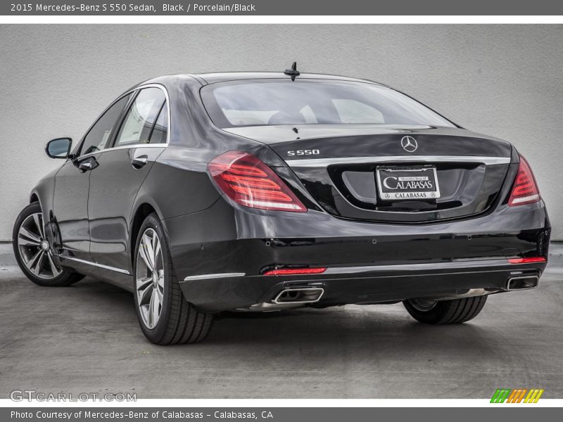 Black / Porcelain/Black 2015 Mercedes-Benz S 550 Sedan