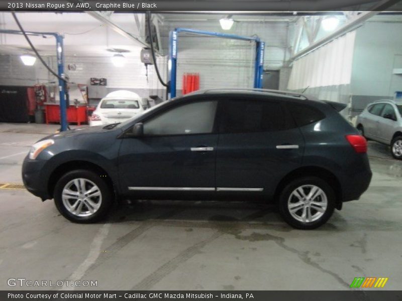 Graphite Blue / Black 2013 Nissan Rogue SV AWD