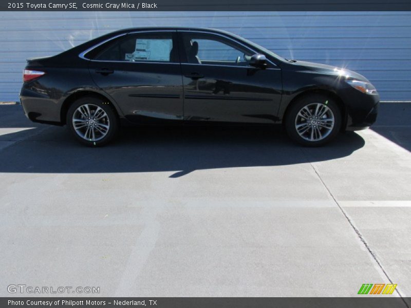 Cosmic Gray Mica / Black 2015 Toyota Camry SE