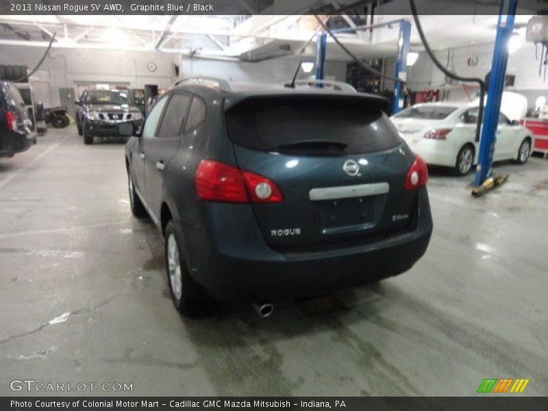 Graphite Blue / Black 2013 Nissan Rogue SV AWD