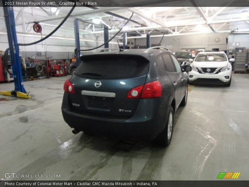 Graphite Blue / Black 2013 Nissan Rogue SV AWD
