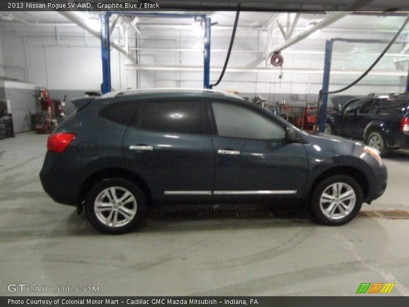 Graphite Blue / Black 2013 Nissan Rogue SV AWD