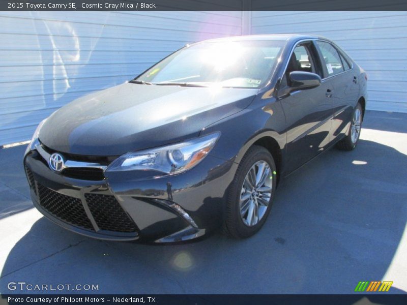 Cosmic Gray Mica / Black 2015 Toyota Camry SE