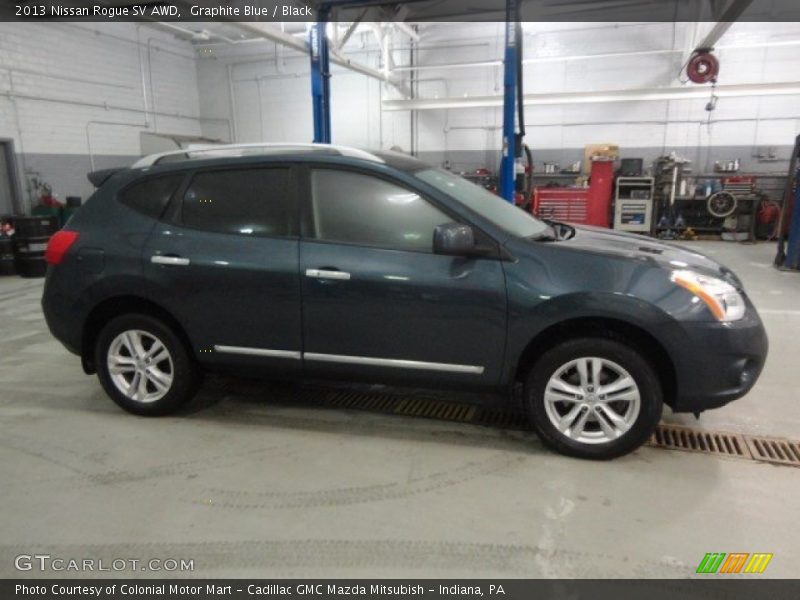 Graphite Blue / Black 2013 Nissan Rogue SV AWD