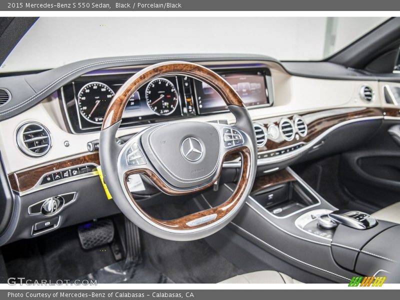 Black / Porcelain/Black 2015 Mercedes-Benz S 550 Sedan