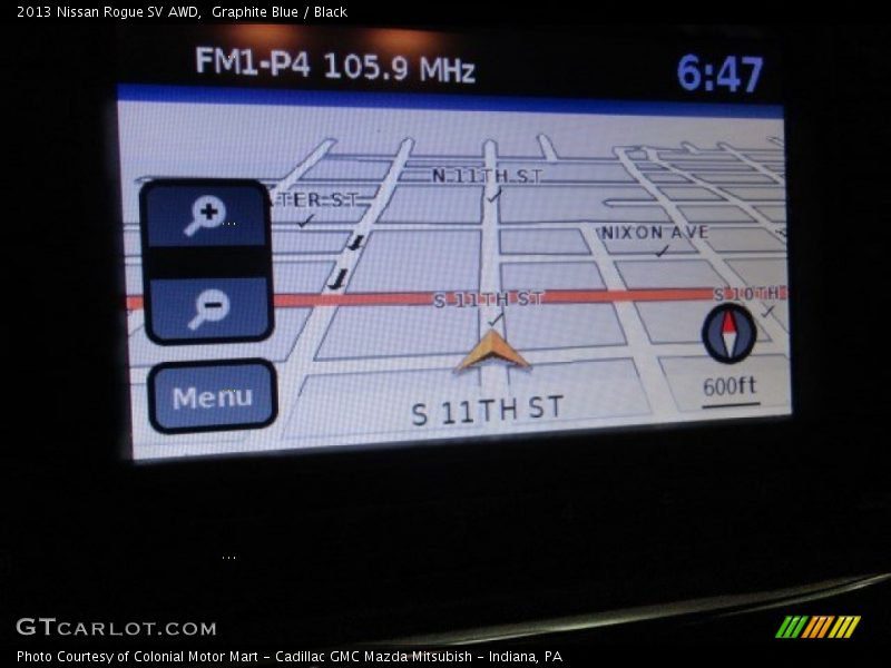 Graphite Blue / Black 2013 Nissan Rogue SV AWD