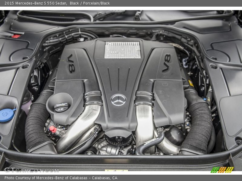 Black / Porcelain/Black 2015 Mercedes-Benz S 550 Sedan