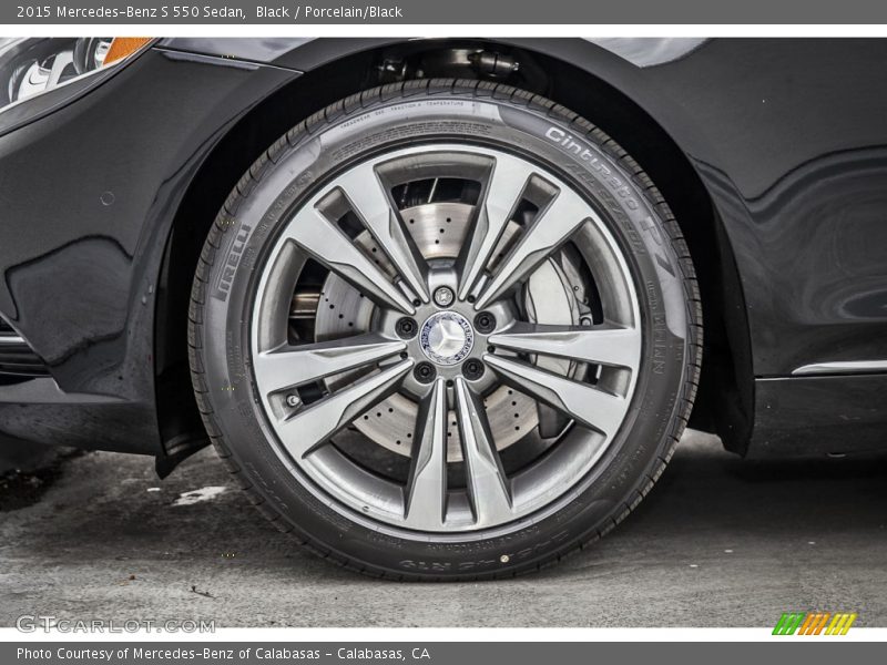 Black / Porcelain/Black 2015 Mercedes-Benz S 550 Sedan