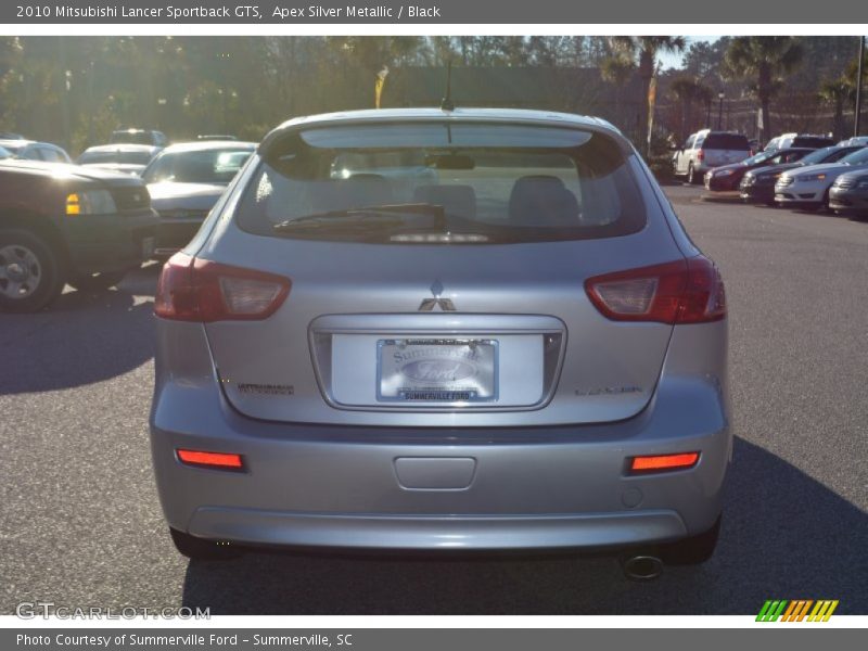 Apex Silver Metallic / Black 2010 Mitsubishi Lancer Sportback GTS