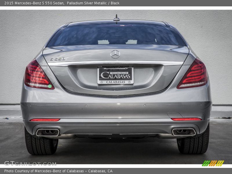 Palladium Silver Metallic / Black 2015 Mercedes-Benz S 550 Sedan