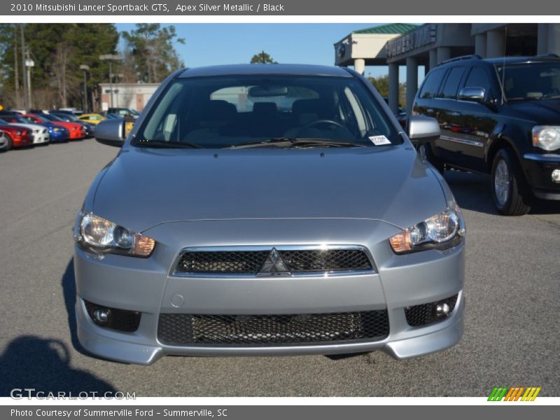 Apex Silver Metallic / Black 2010 Mitsubishi Lancer Sportback GTS