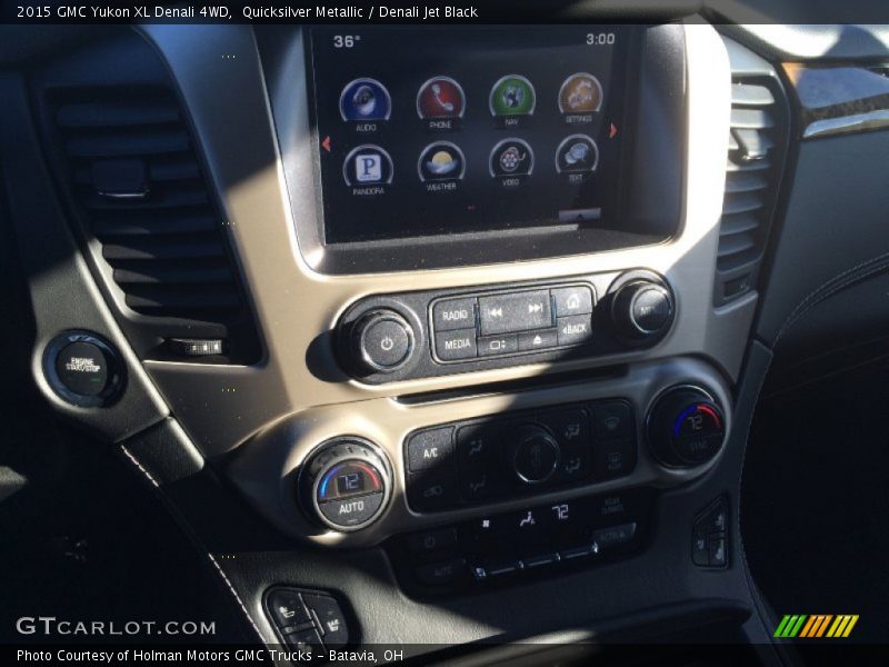 Quicksilver Metallic / Denali Jet Black 2015 GMC Yukon XL Denali 4WD