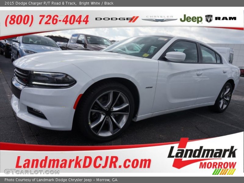 Bright White / Black 2015 Dodge Charger R/T Road & Track