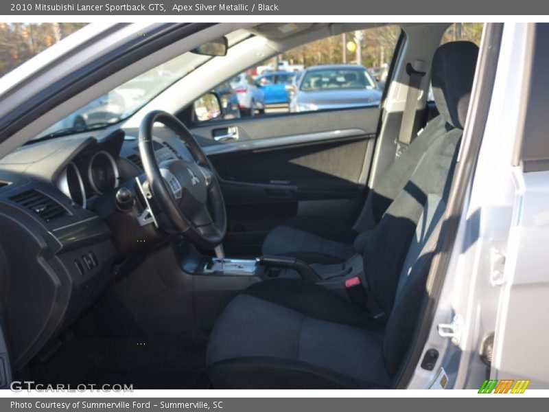 Apex Silver Metallic / Black 2010 Mitsubishi Lancer Sportback GTS