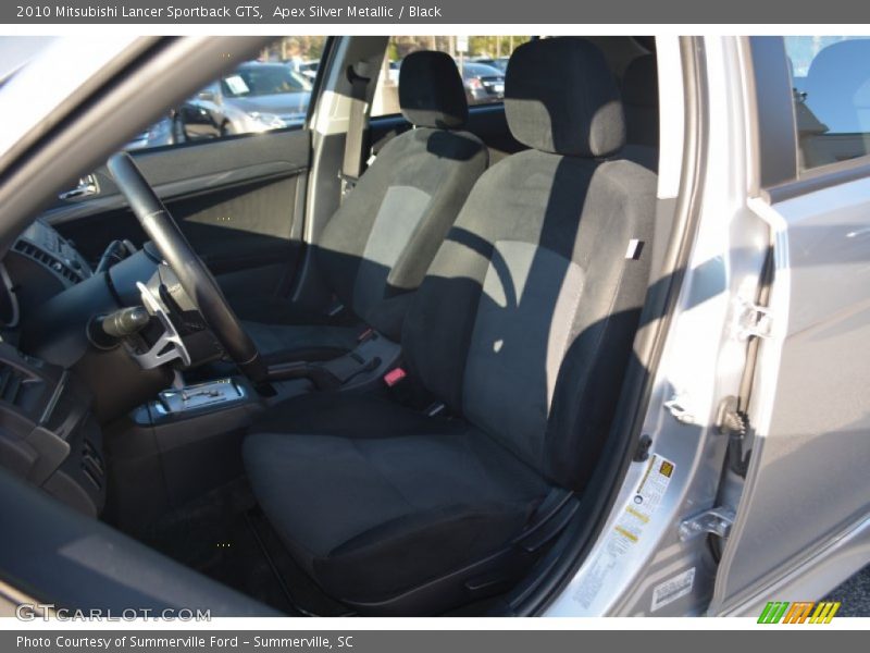 Apex Silver Metallic / Black 2010 Mitsubishi Lancer Sportback GTS