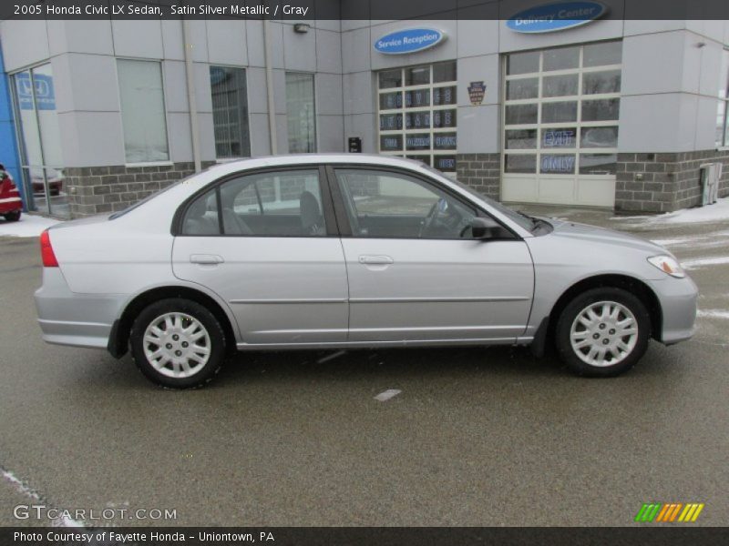 Satin Silver Metallic / Gray 2005 Honda Civic LX Sedan