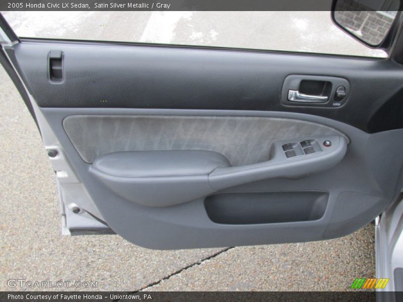 Satin Silver Metallic / Gray 2005 Honda Civic LX Sedan