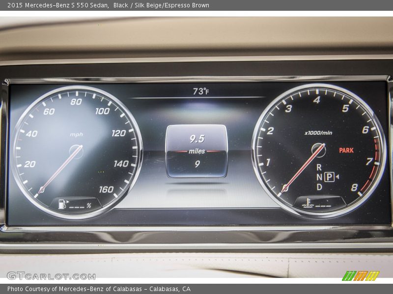 Black / Silk Beige/Espresso Brown 2015 Mercedes-Benz S 550 Sedan