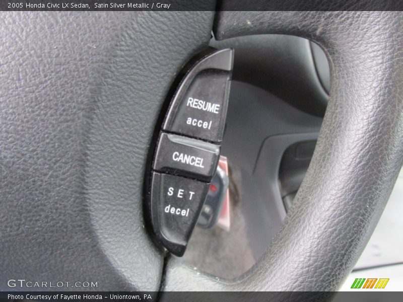Satin Silver Metallic / Gray 2005 Honda Civic LX Sedan