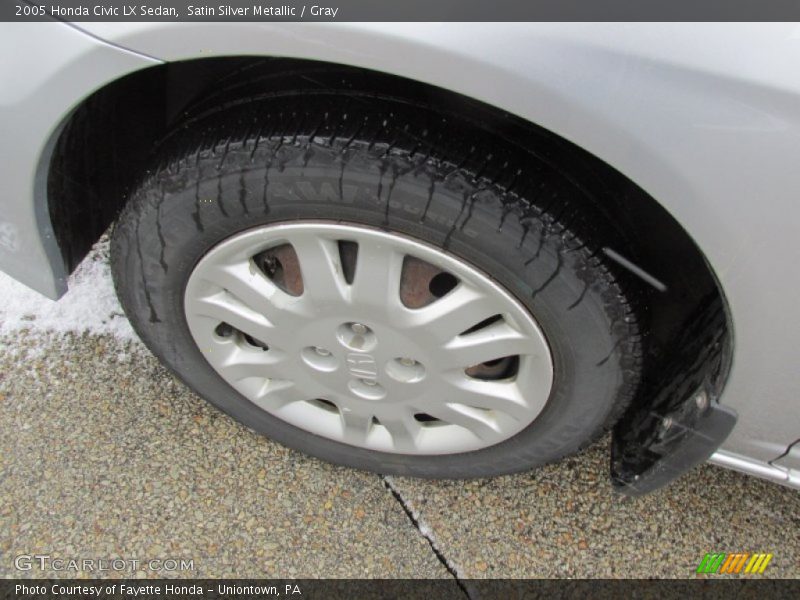 Satin Silver Metallic / Gray 2005 Honda Civic LX Sedan