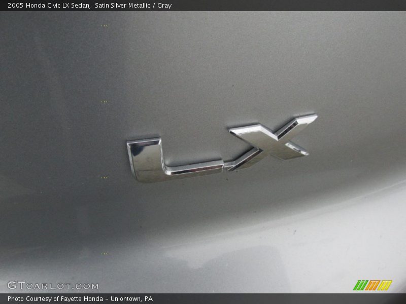 Satin Silver Metallic / Gray 2005 Honda Civic LX Sedan